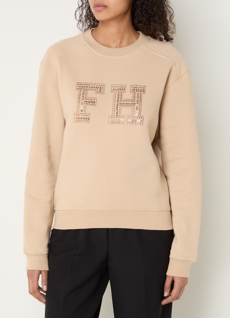 Fifth House  Faylee sweater met logo en strass