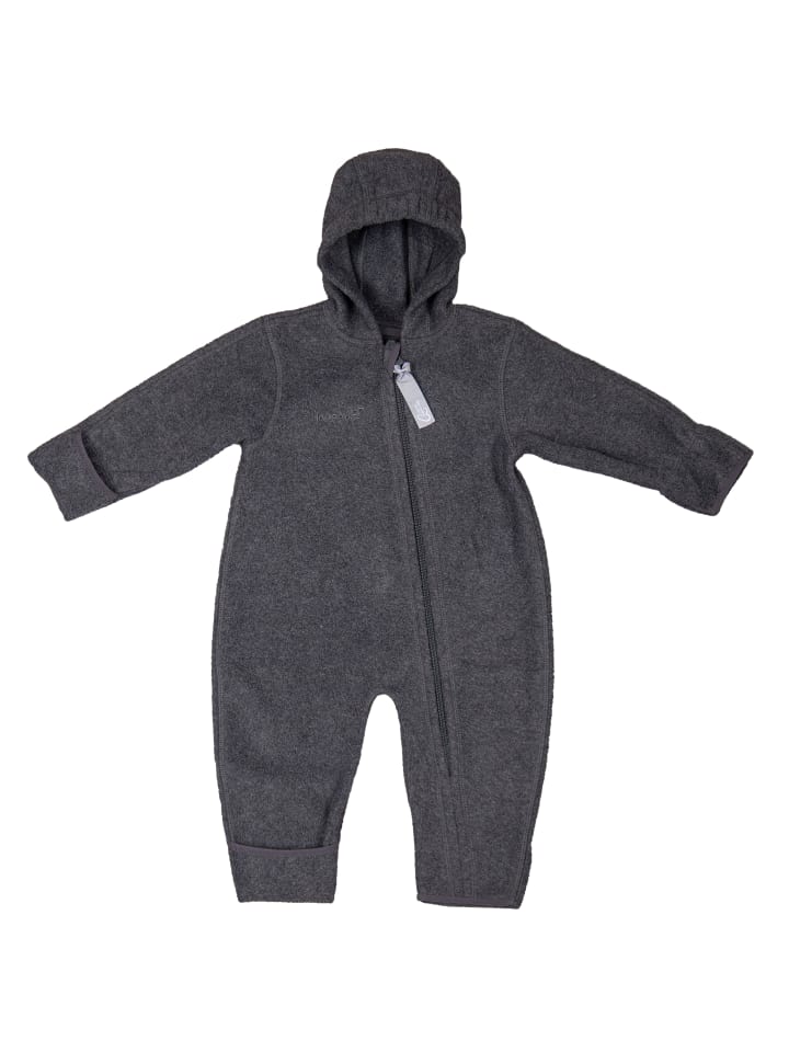 Hoppediz Overall Fleece-Overall mit Umschlagbündchen in anthrazit  günstig kaufen