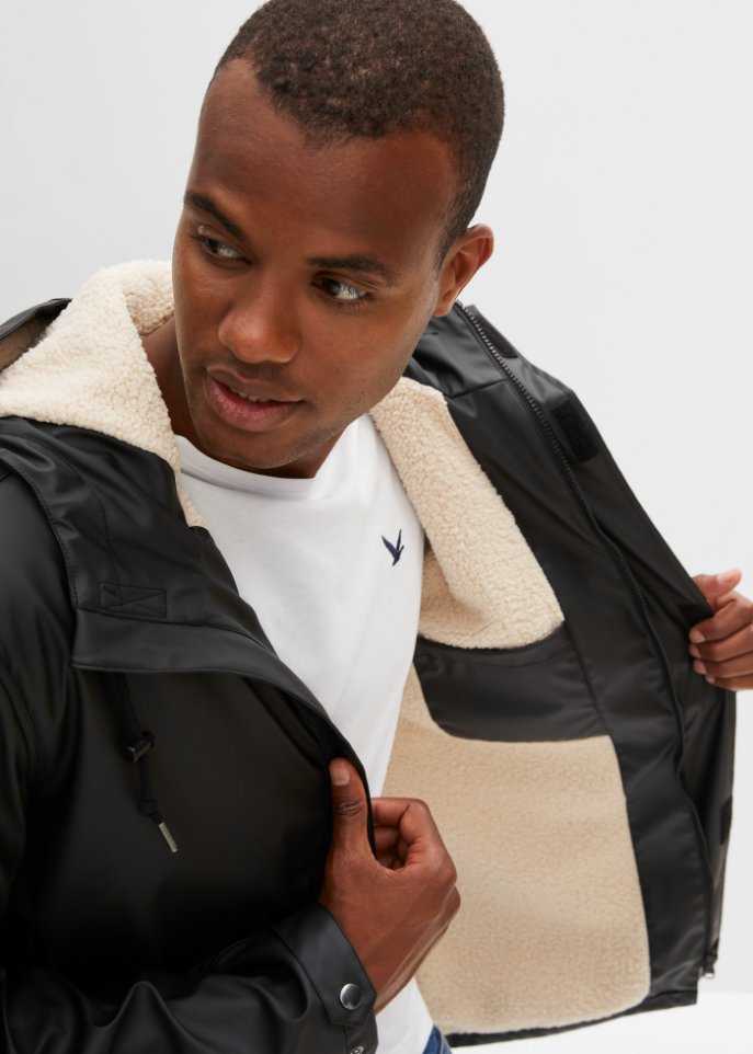 Winter Regenjacke mit Teddyfutter