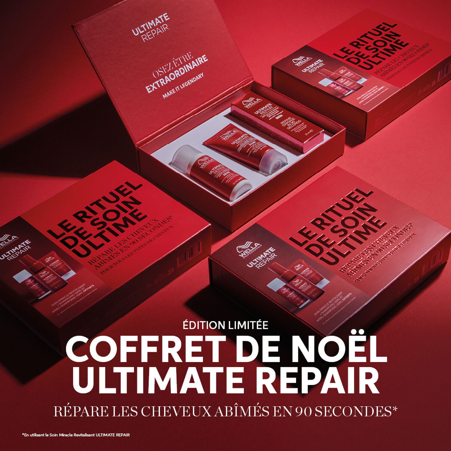 Wella Ultimate Repair Coffret Réparation Ultime pour cheveux abîmés - 3 Produits