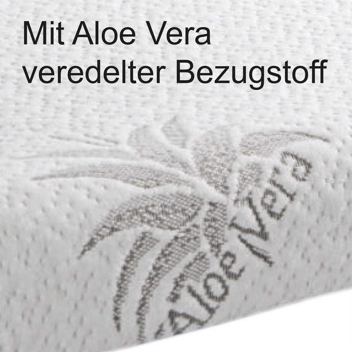 Nackenstützkissen, Bestlivings, Bezug: Polyester mit Aloe Vera Veredelung, Gesundheitskissen (60cm x 30cm x 10/7cm), Nackenkissen mit Memory-Effekt (Memory Foam), abnehmbarer Bezug, Aloe Vera veredelt