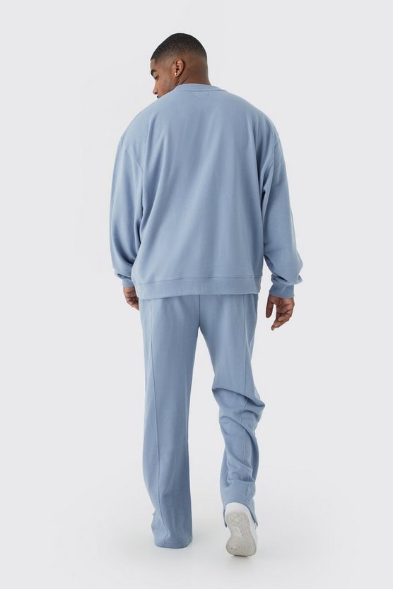 Plus lockere Jogginghose mit geteiltem Saum