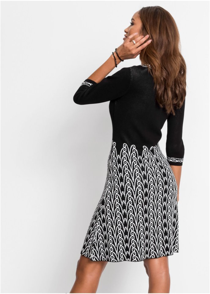 Strickkleid mit Muster