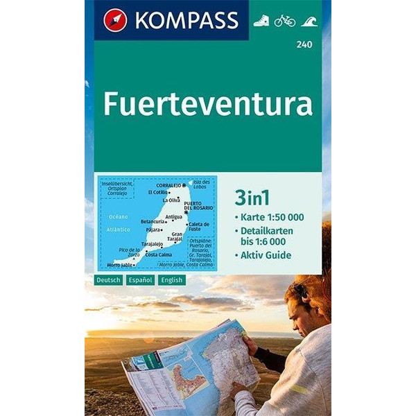 KOMPASS Wanderkarte Fuerteventura 1:50 000 - Wanderkarte