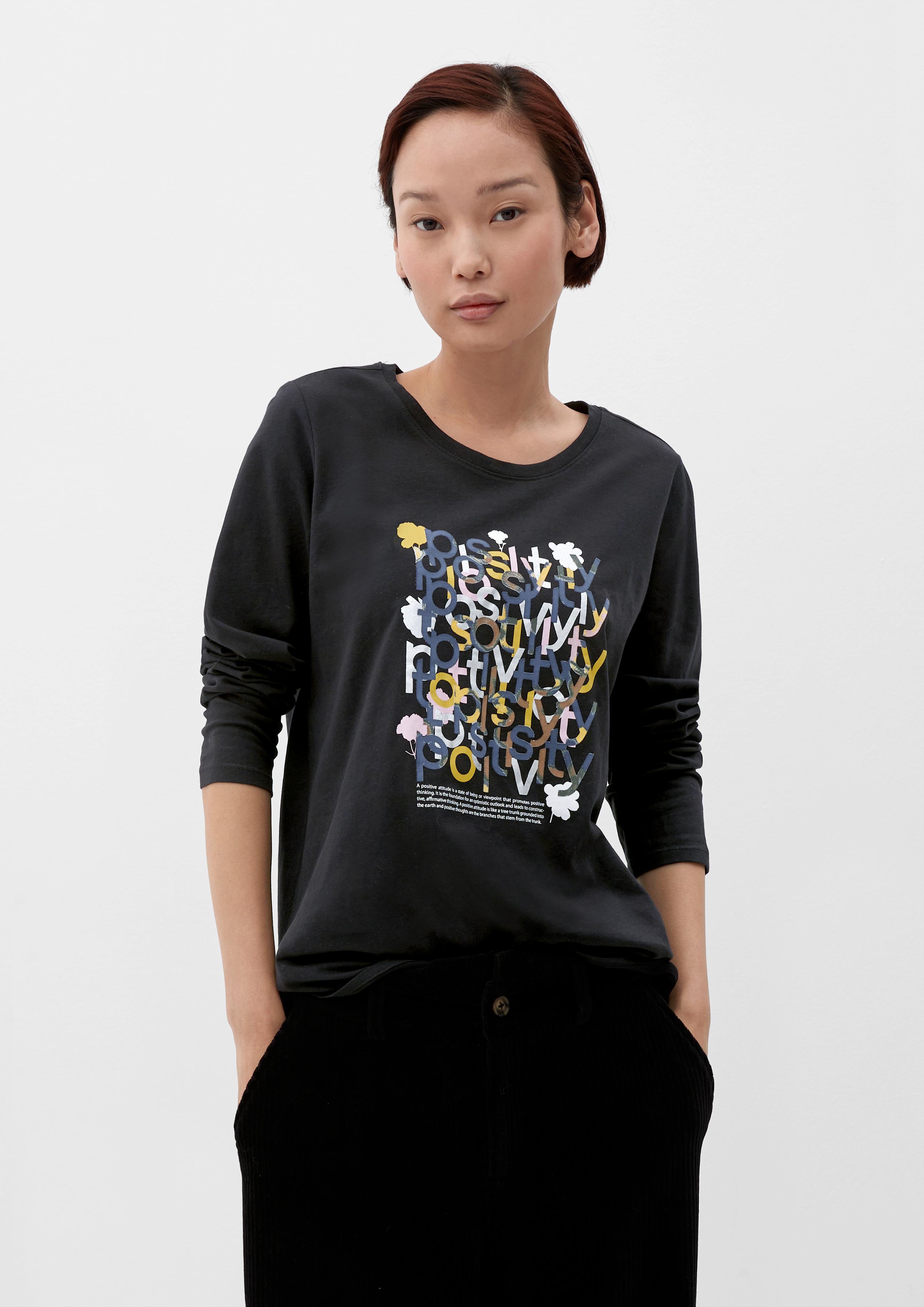 Baumwoll-Shirt mit Effektprint  2122517-99D0