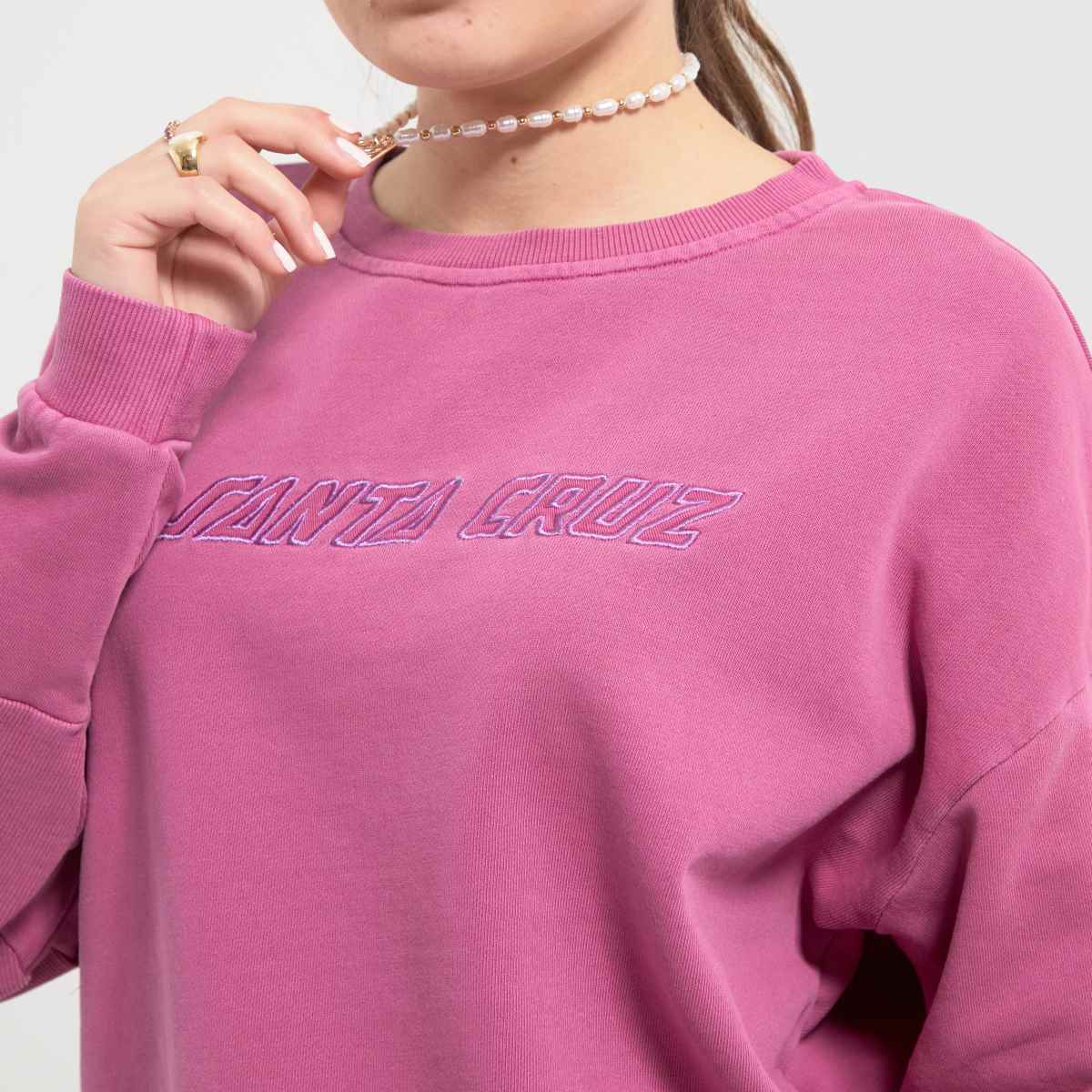 Santa Cruz – Rosa sweatshirt med nomadmönster