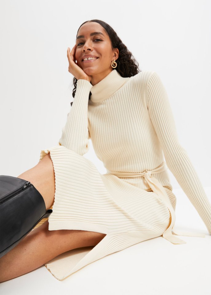 Ripp-Strickkleid