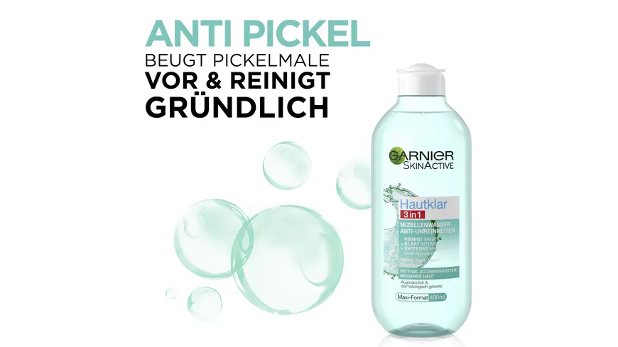 Garnier Skin Active Hautklar 3in1 Mizellenwasser 400 ml