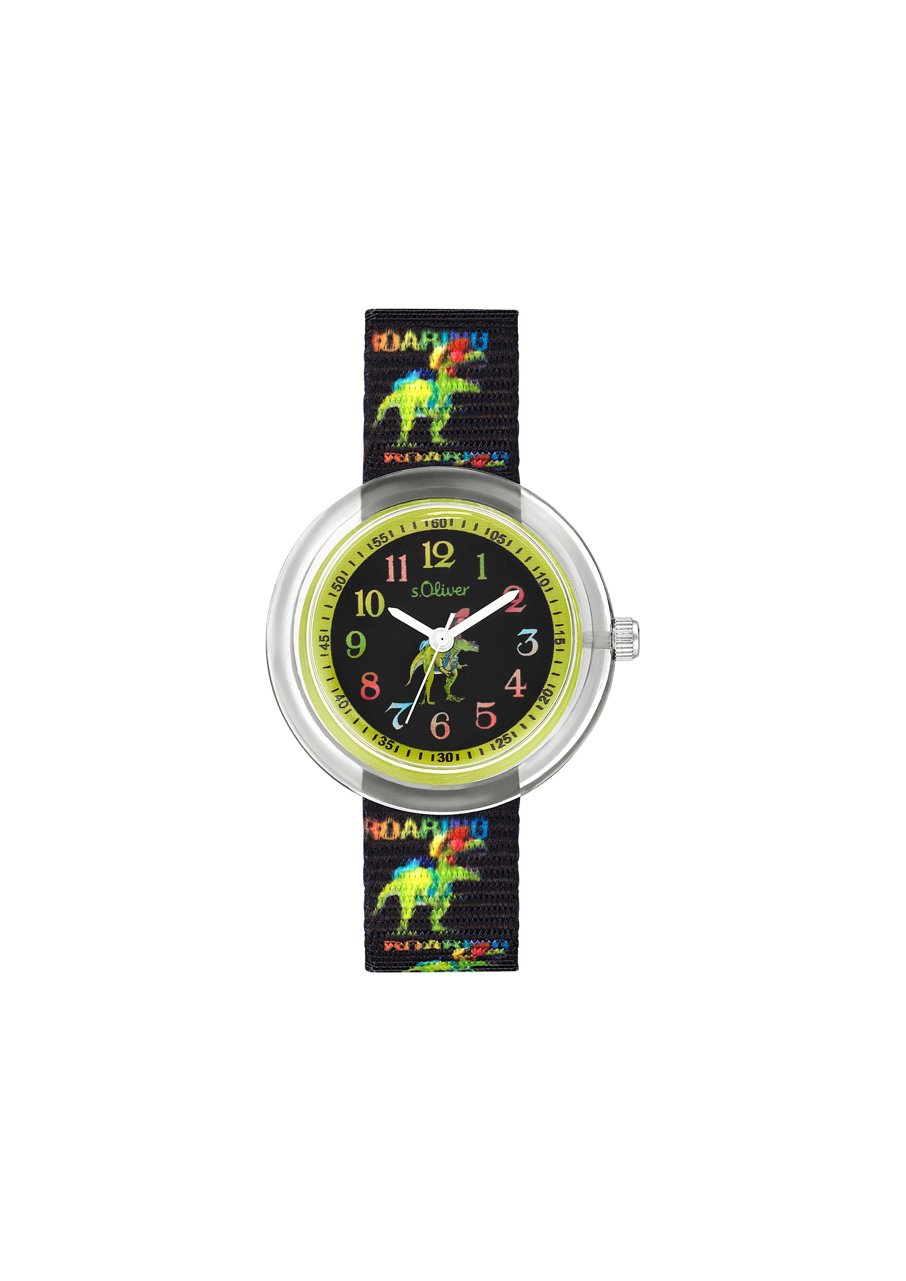 Textilband-Armbanduhr mit Dino-Motiv  6009583-01B0