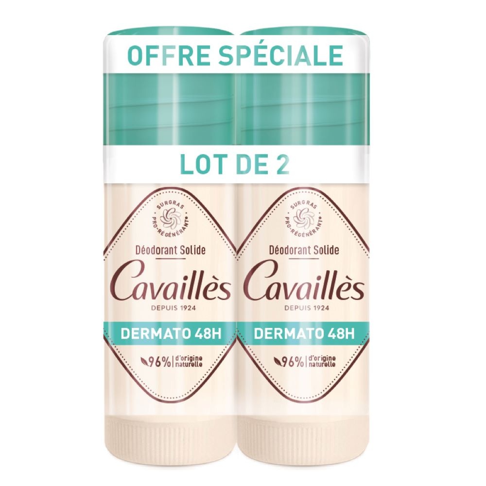 Cavaillès DERMATO 48H STICK 40MLX2 DEODORANTS