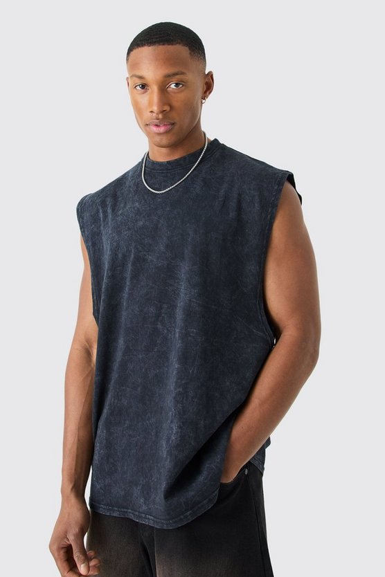 Oversize Tanktop mit Acid-Waschung