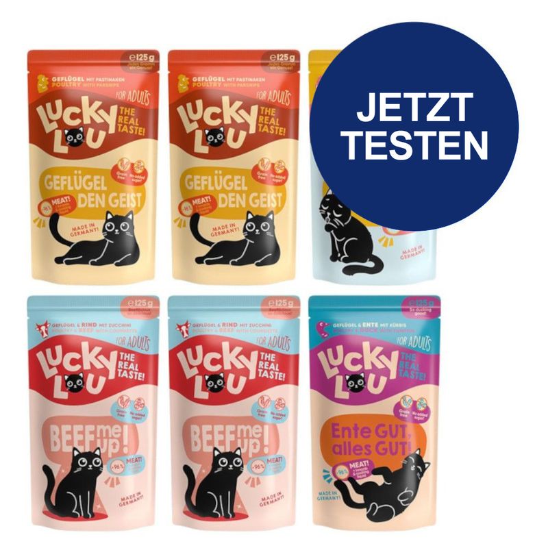 Probierpaket Lucky Lou Adult 6 x 125 g zu TOP-Preisen | bitiba %