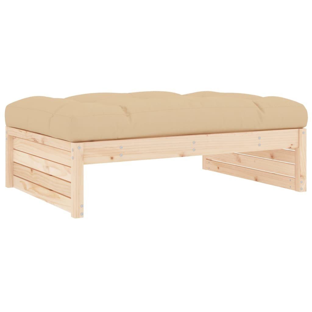vidaXL Loungesofa Gartenhocker 120x80 cm Massivholz Kiefer, 1 Teile