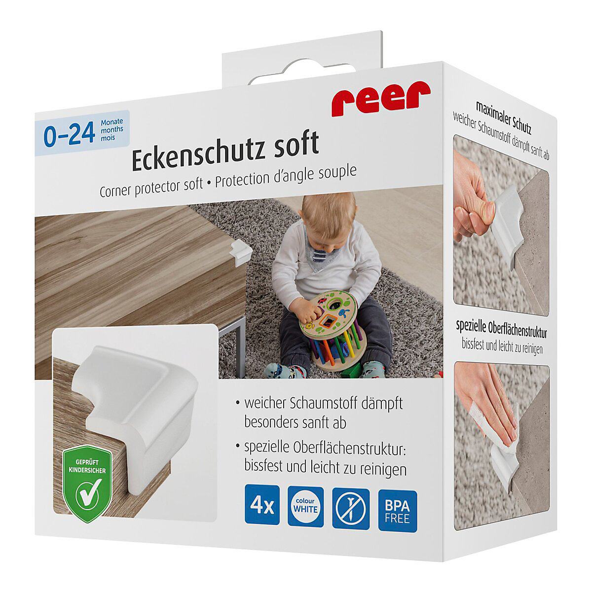 Eckenschutz soft, weiß