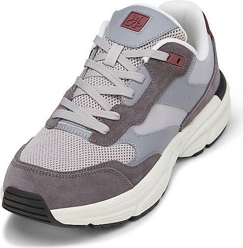 Marc O'Polo Sneaker aus Leder-Polyamid-Mix