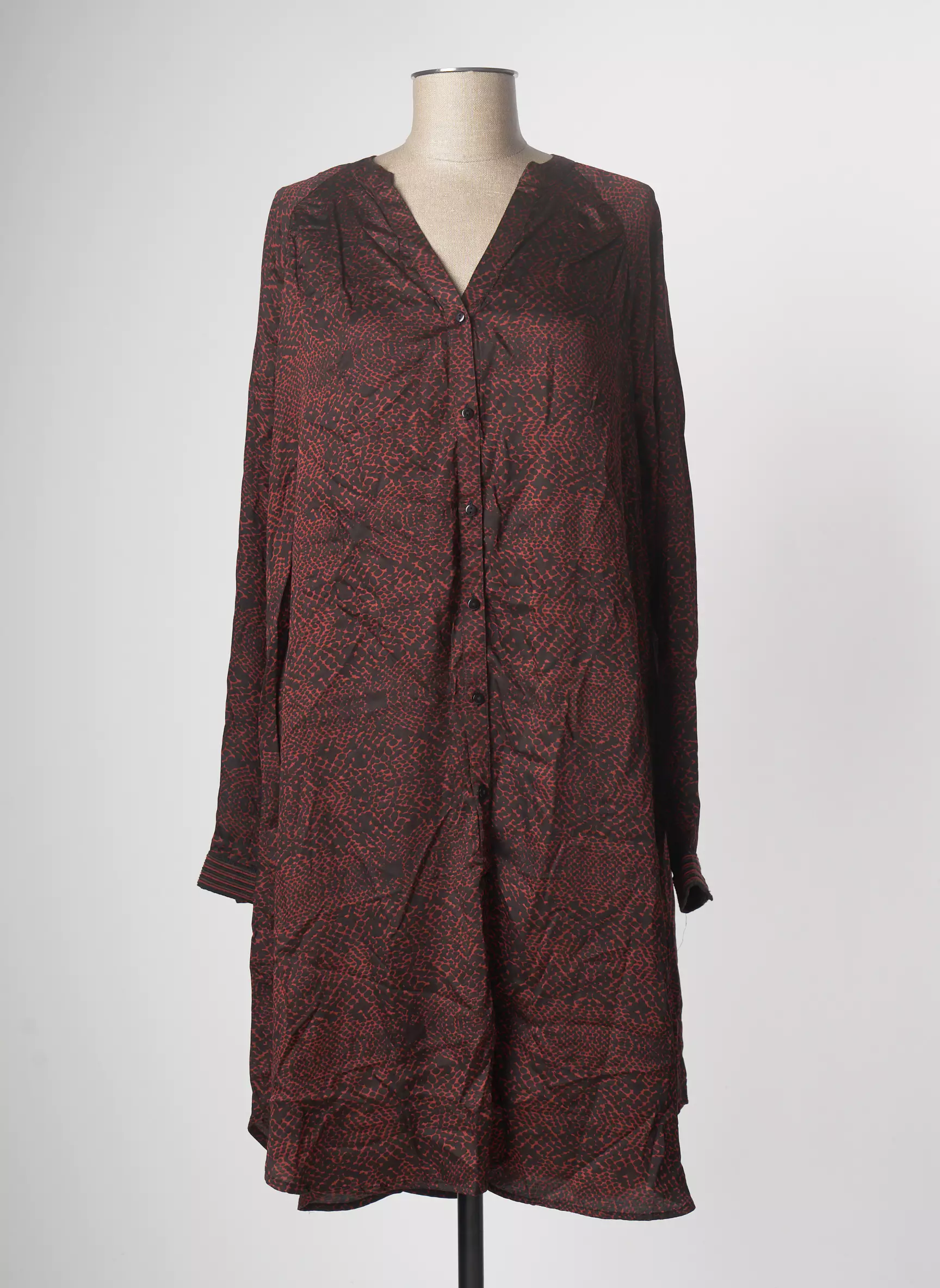 Nu Robes Mi Longues Femme couleur rouge
