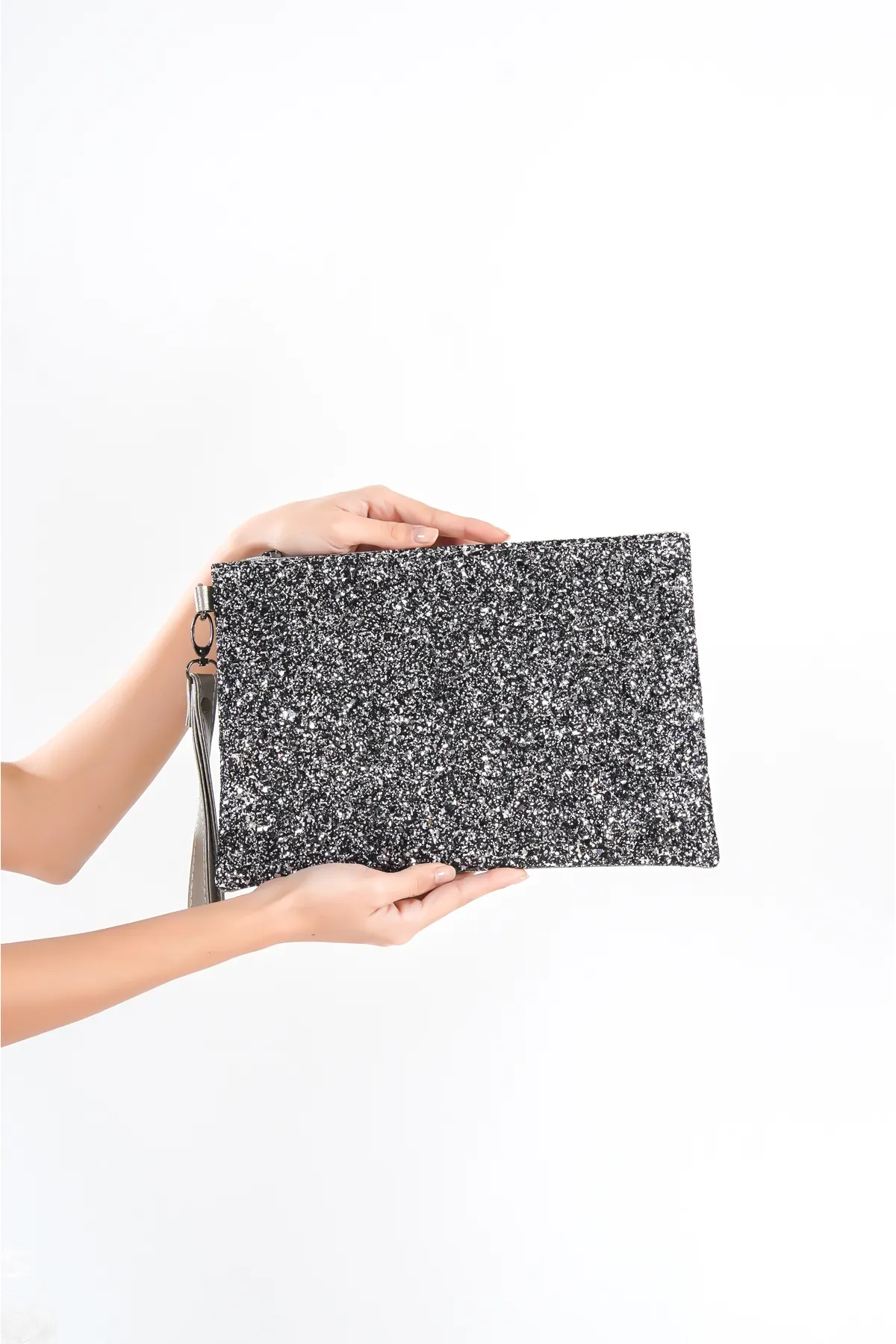 Capone Outfitters  Capone Paris Black Platinum Damen-Clutch