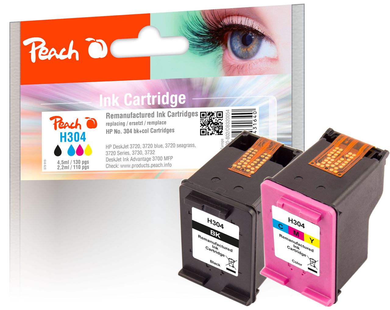 Peach Spar Pack Druckköpfe ersetzt HP No. 304