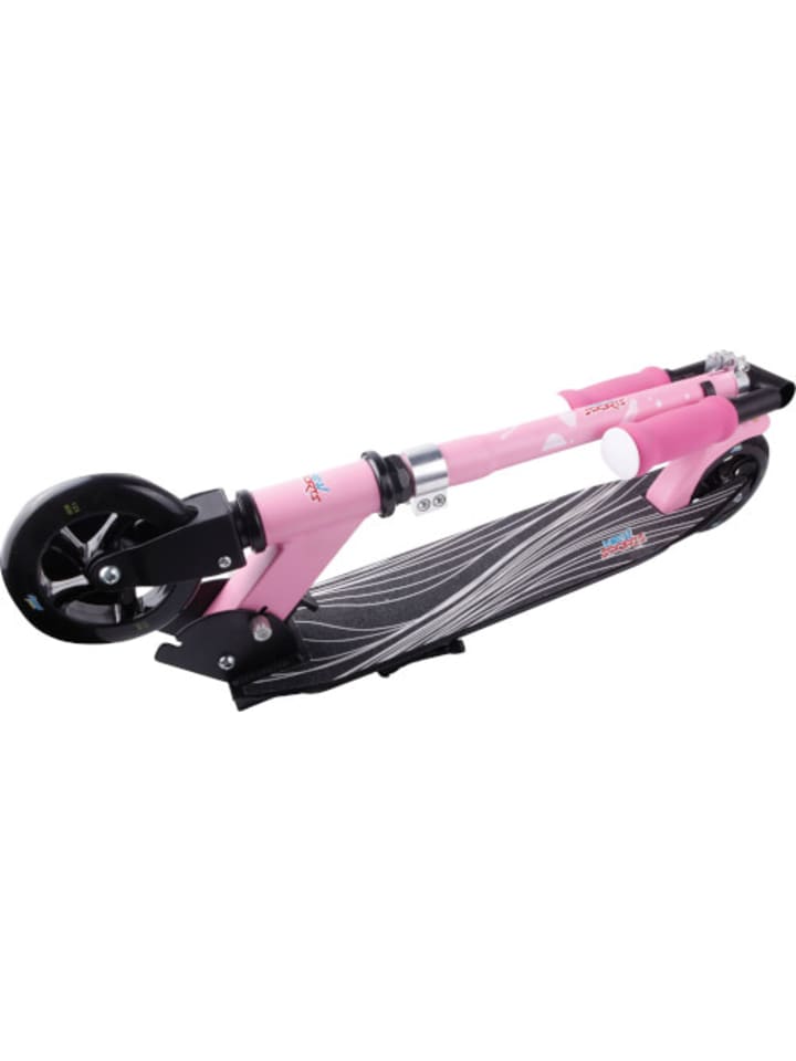 New Sports Scooter Roller Aluminium mit 125 mm PVC Reifen  ABEC 7 Kugellager pink weiß günstig kaufen onesize