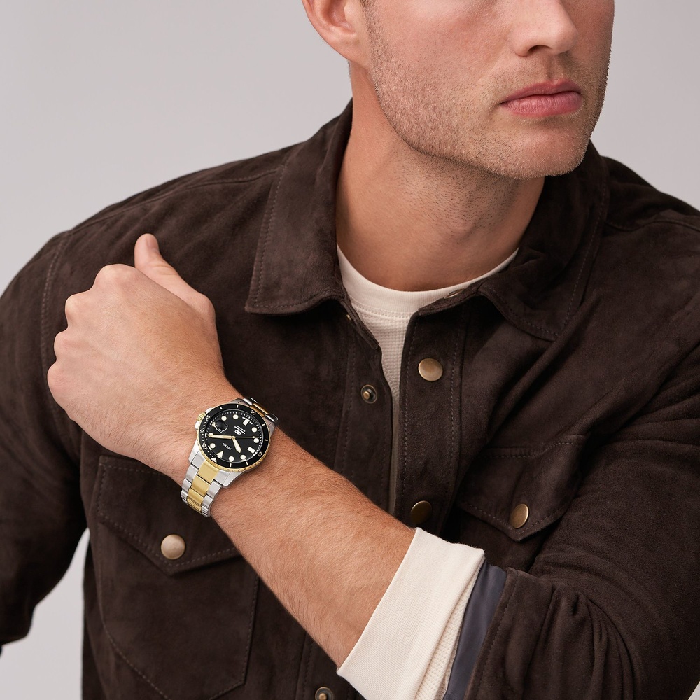 Fossil Montre pour hommes Acier inoxydable Montre