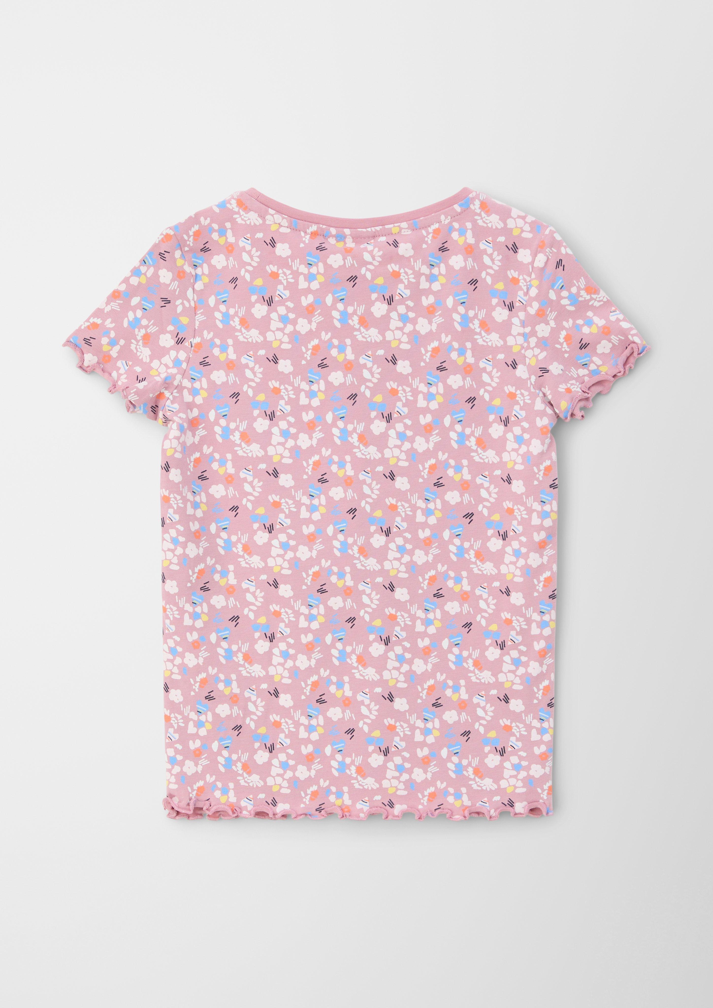 T-Shirt mit Wellensaum  2127379-44A5