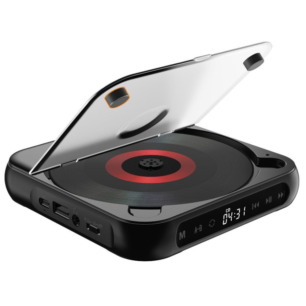 ZAO Leichter Tragbarer CD-Player und Repeater für Englisch-Hörbücher CD-Player