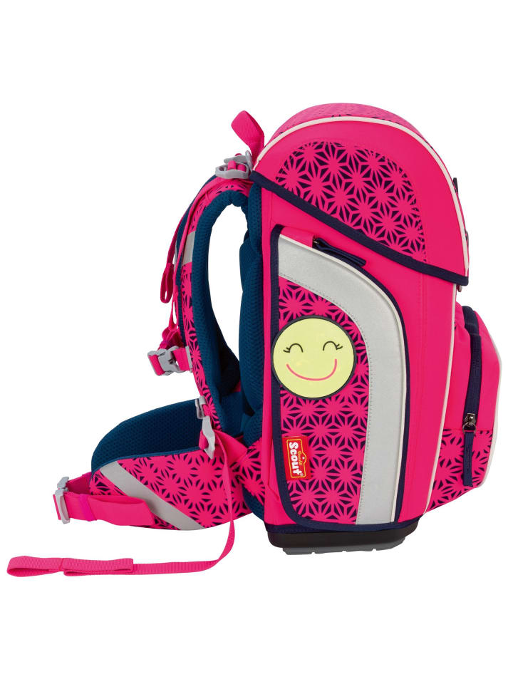 Scout Genius Neon Safety DIN Schulranzen-Set 4-teilig in pink glow günstig kaufen onesize