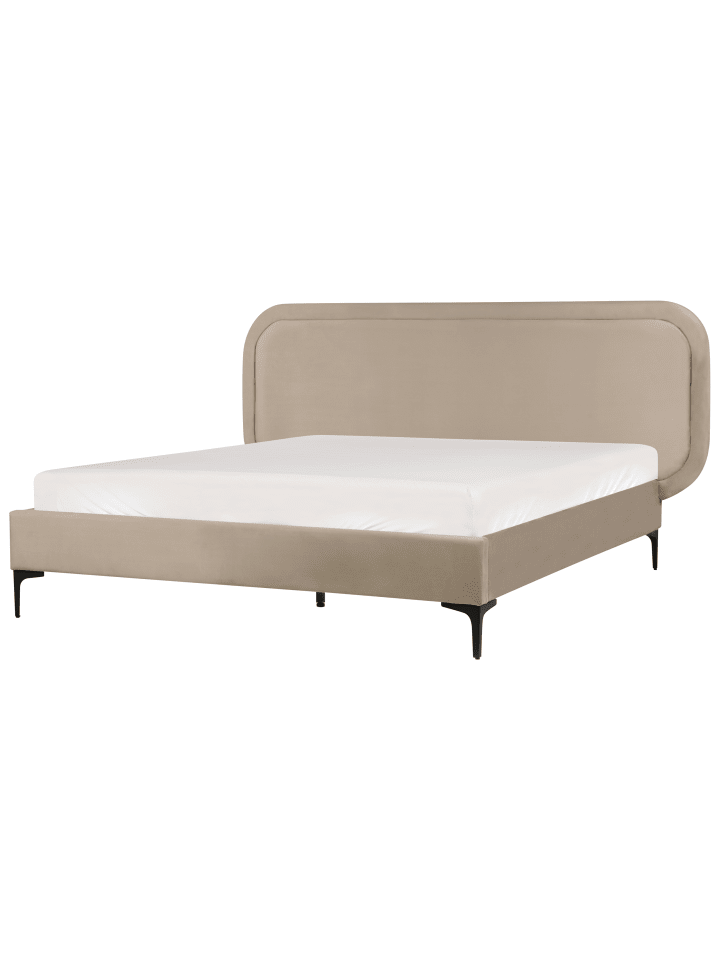 Beliani Doppelbett SUZETTE in Beige - (W) 188 x (H) 98 x (L) 212 cm günstig kaufen onesize