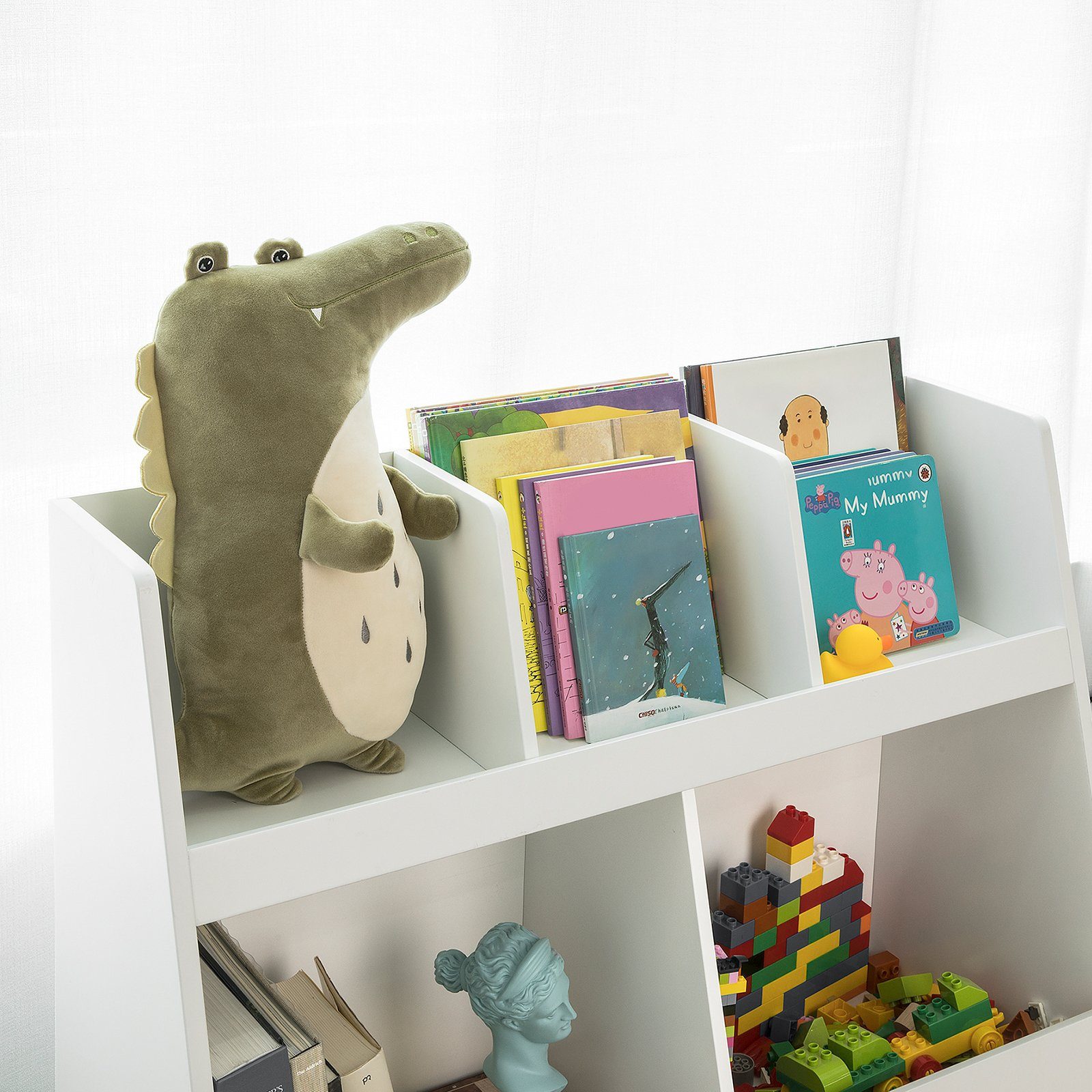 SoBuy Bücherregal KMB19, Kinderregal mit 5 Fächern