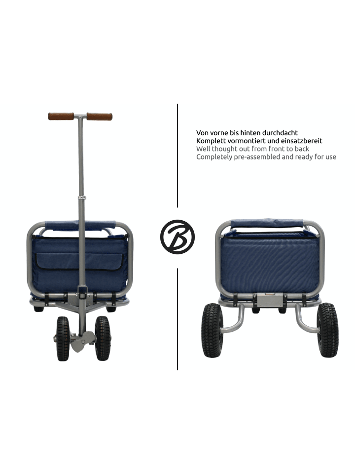 Beachtrekker Beachtrekker LiFe faltbarer Bollerwagen   Bremse, klappbarer Handwagen (Blau) günstig kaufen onesize