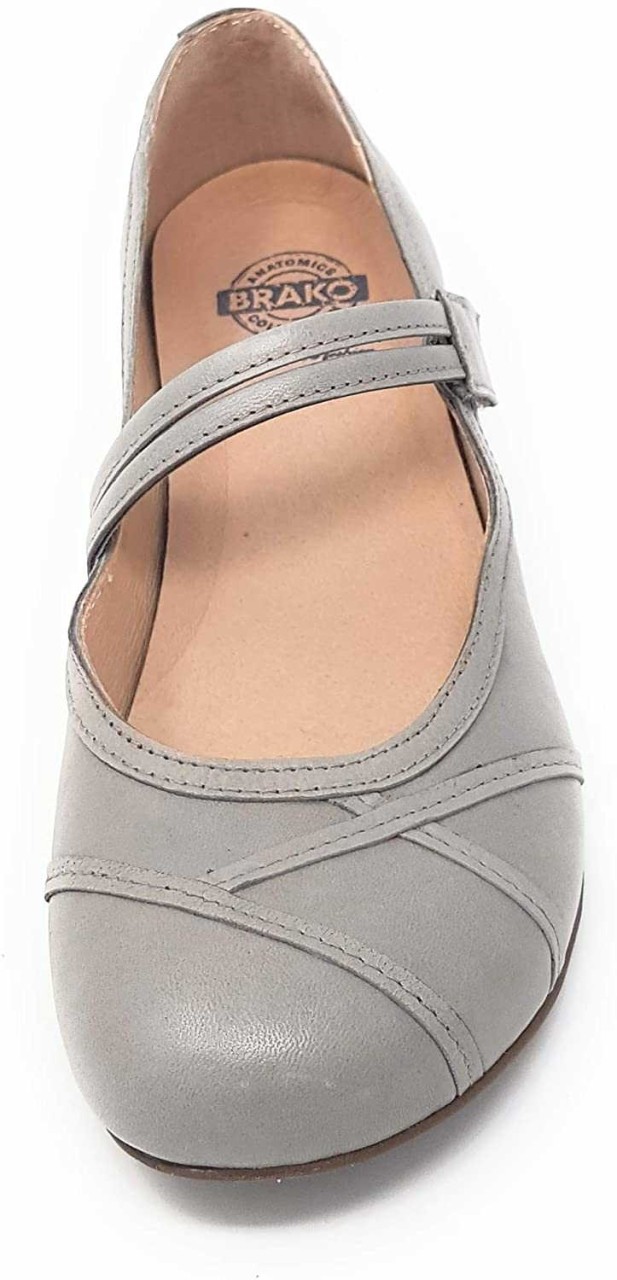 BRAKO Spangenpumps grau