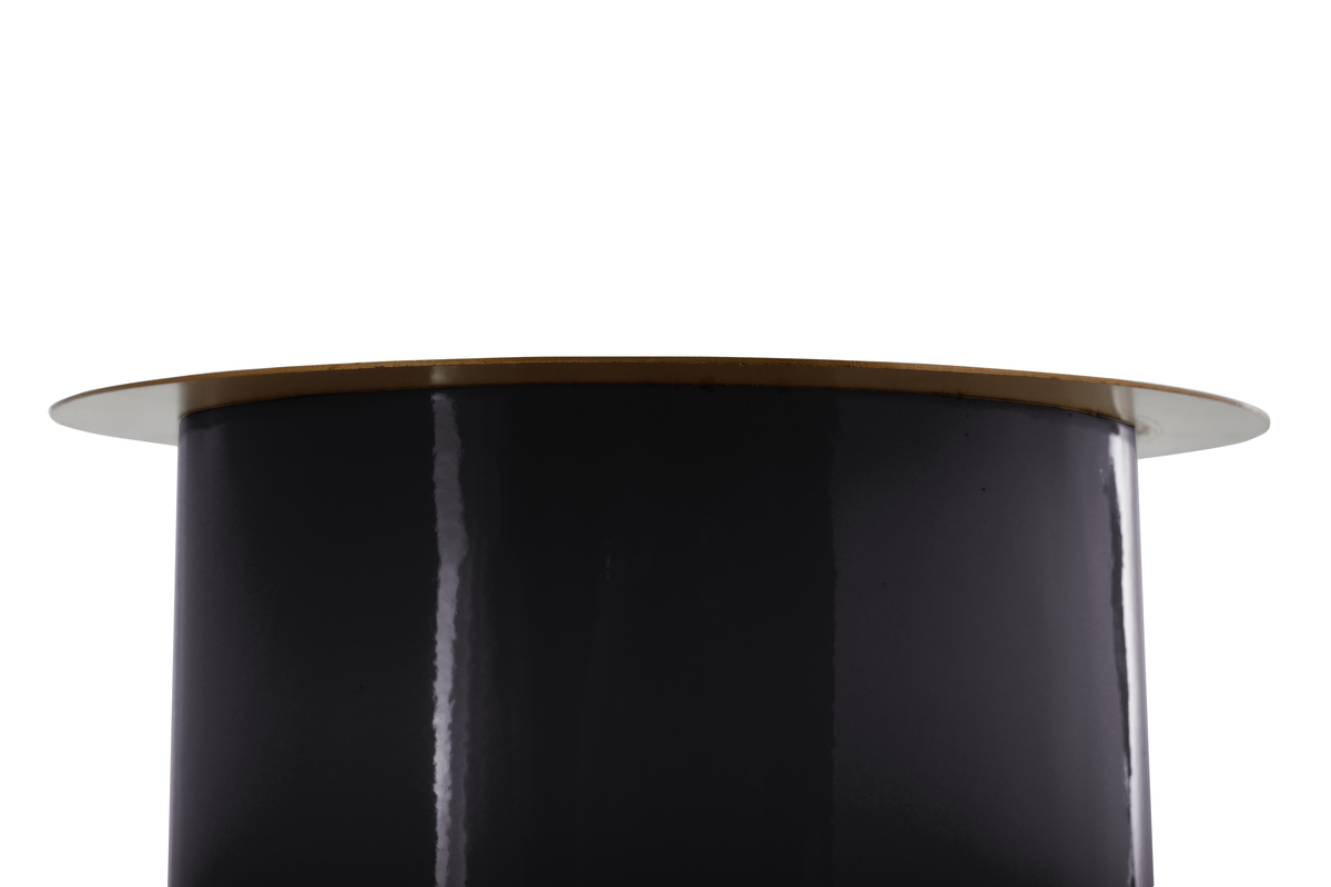 Kayoom Bodenkerzenständer Art Deco 185 Schwarz / Gold
