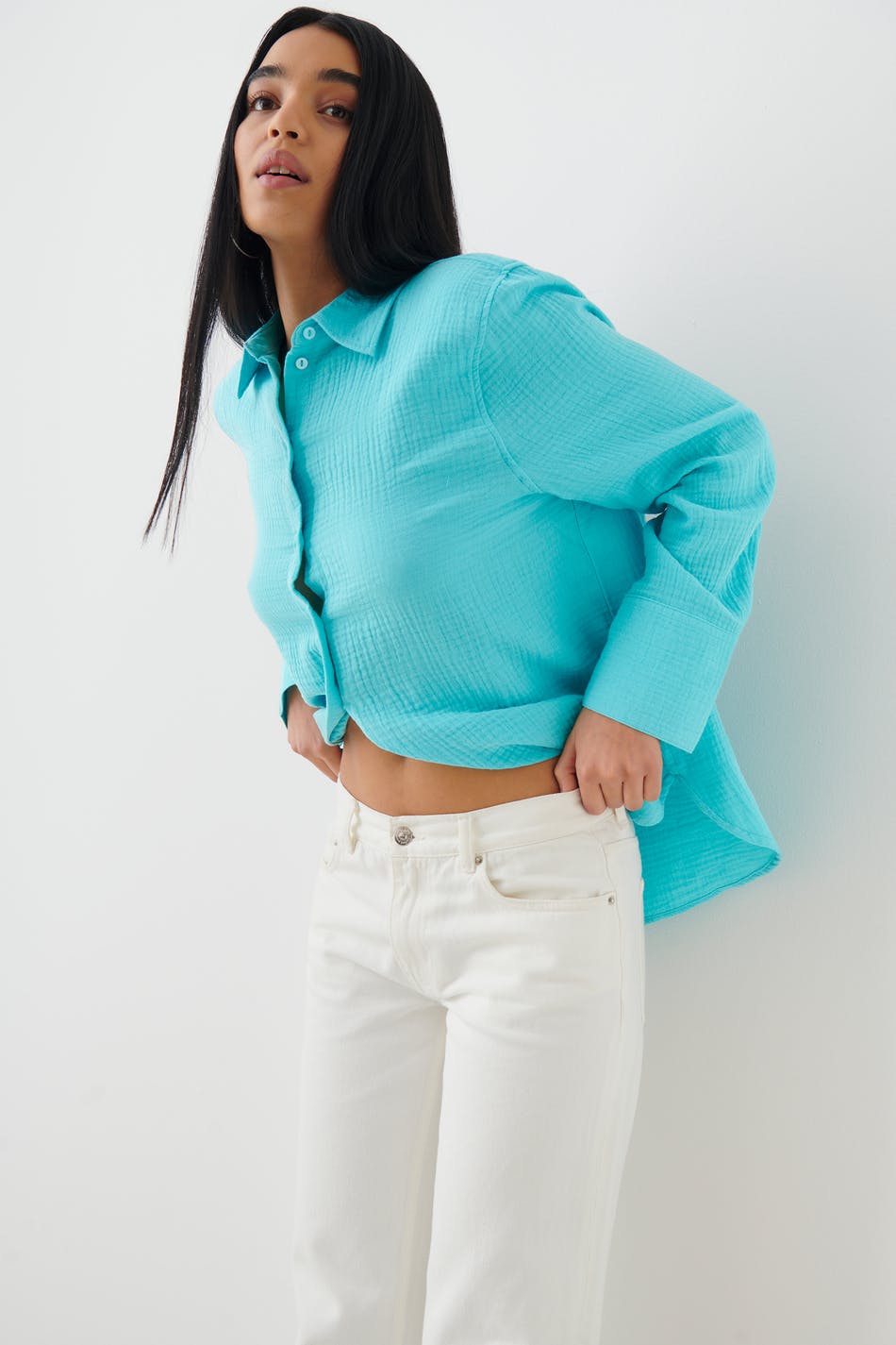 Siriana gauze shirt