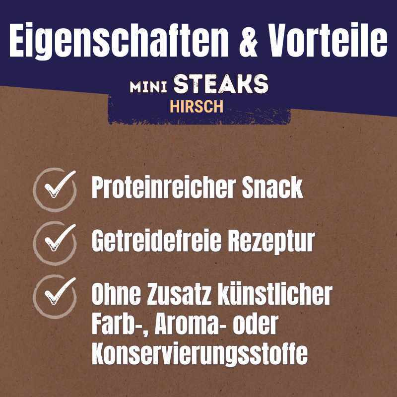 Adventuros Snacks Adventuros Mini Steaks Hirsch 7x70g