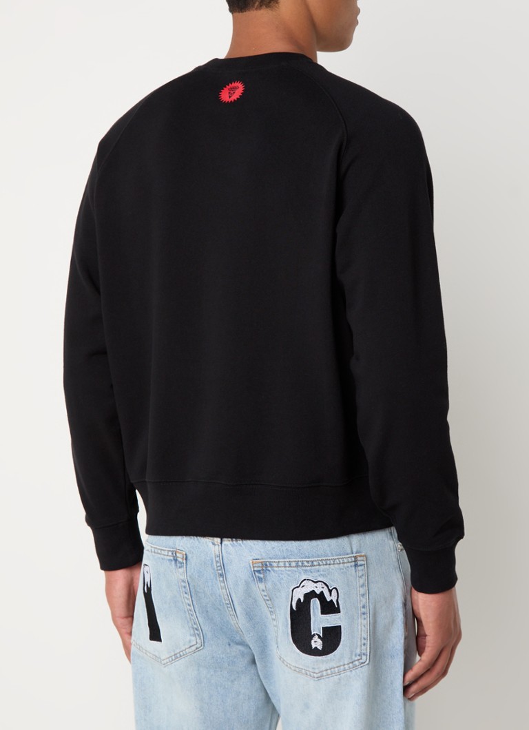 ICECREAM  Woodgrain Running Dog sweater met logoprint