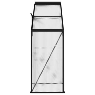 vidaXL Gewächshaus Gewächshaus Anthrazit Aluminium 1,38 m³