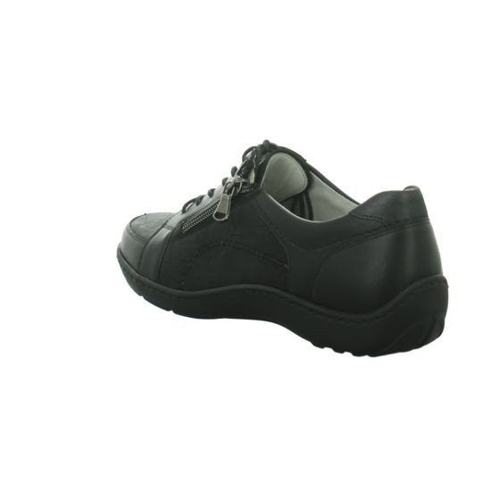 WALDLÄUFER Komfort Schnürer schwarz Halbschuh,schwarz
