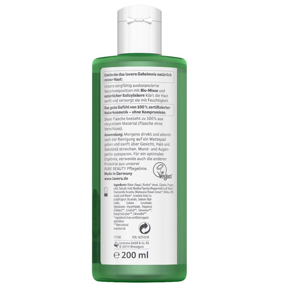 Lavera Pure Beauty Klärendes Gesichtswasser 200 ml