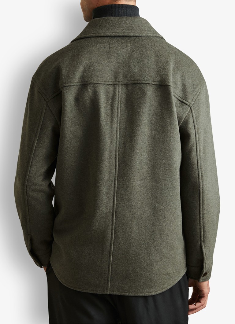 Reiss Liam regular fit overshirt in wool