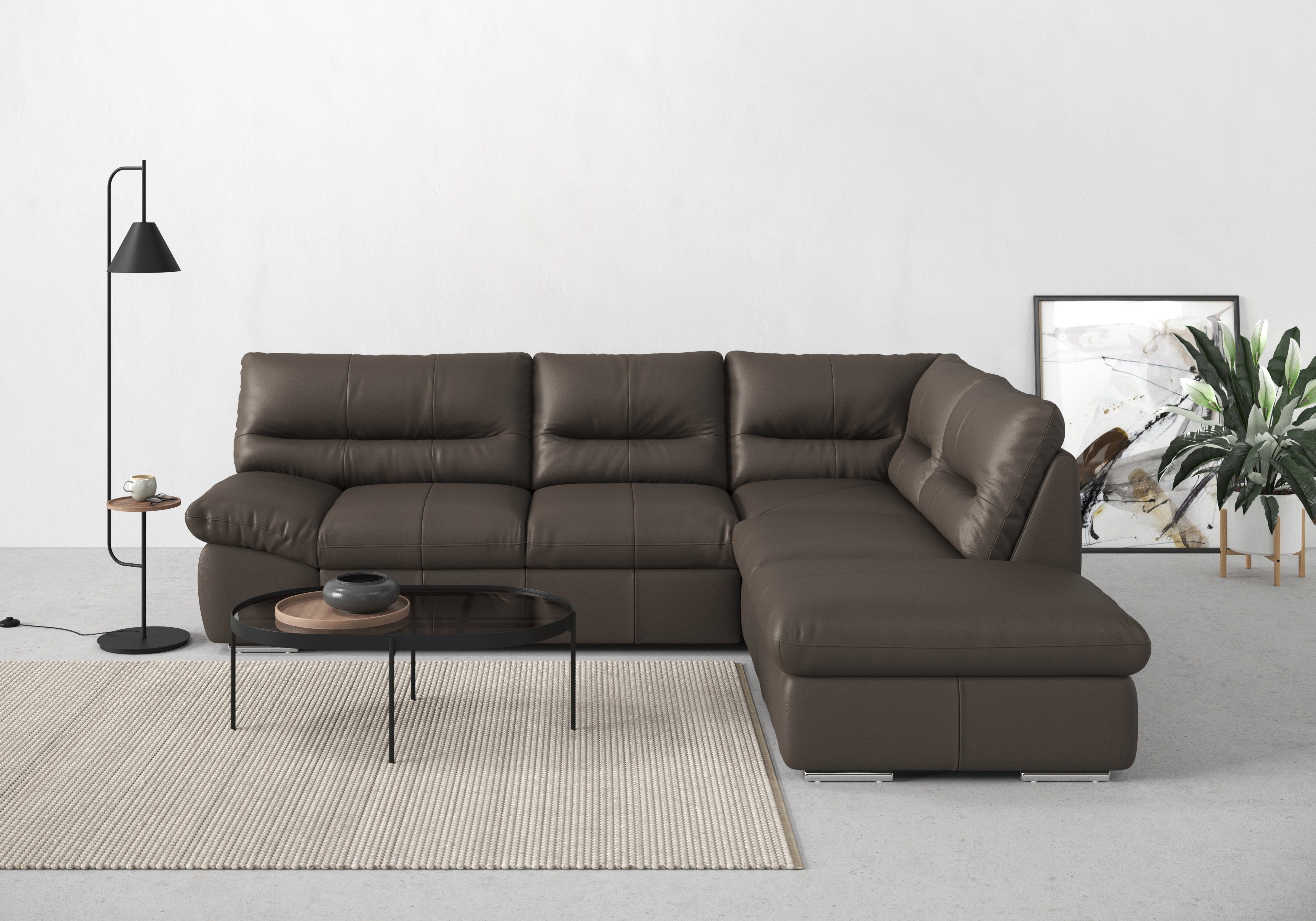 COTTA Ecksofa William, wahlweise mit und ohne Bettfunktion und Bettkasten