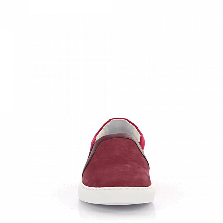 Lanvin - Slip-on Sneaker Leder Veloursleder rot - rot