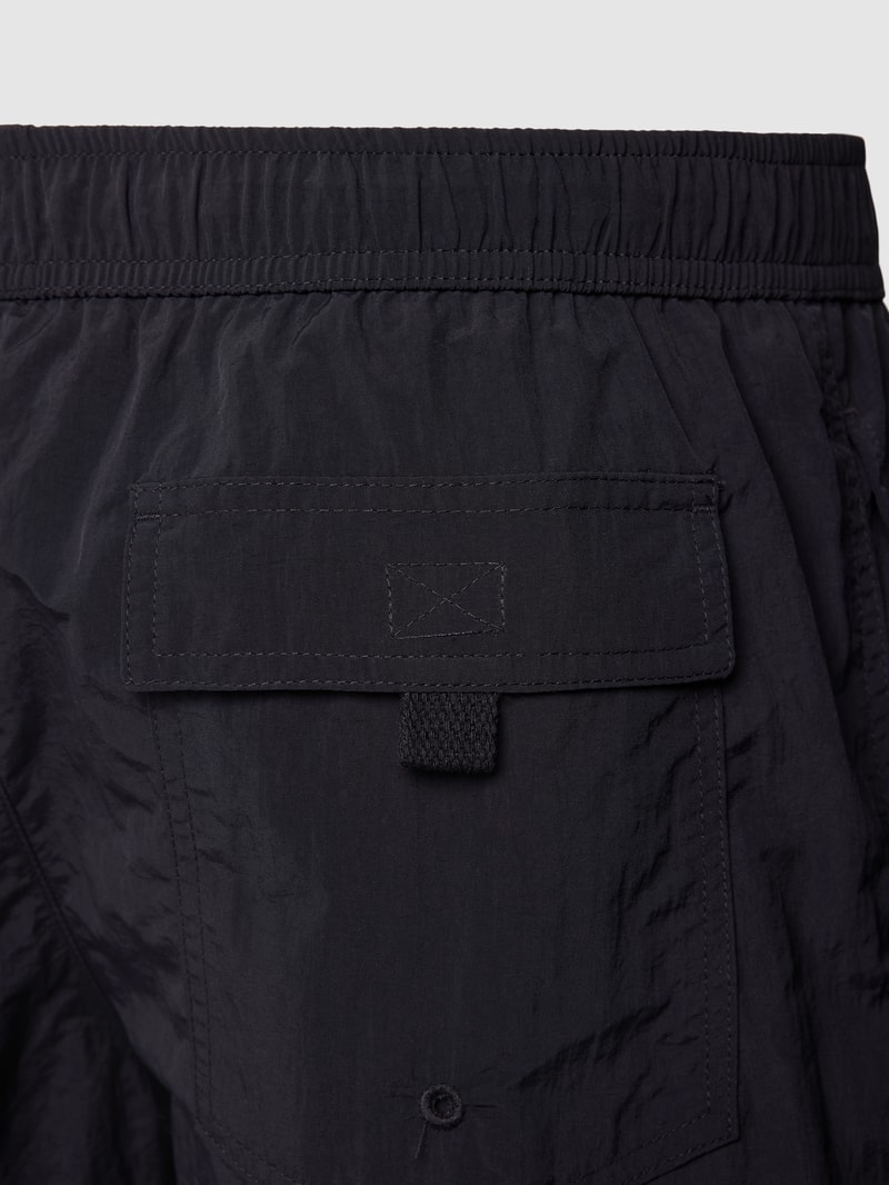 Badehose mit Label-Detail in schwarz