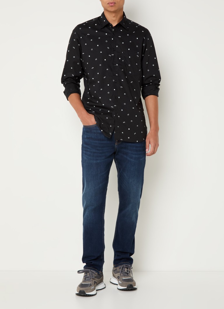 Camisa HUGO BOSS Remington_M de corte regular com estampa