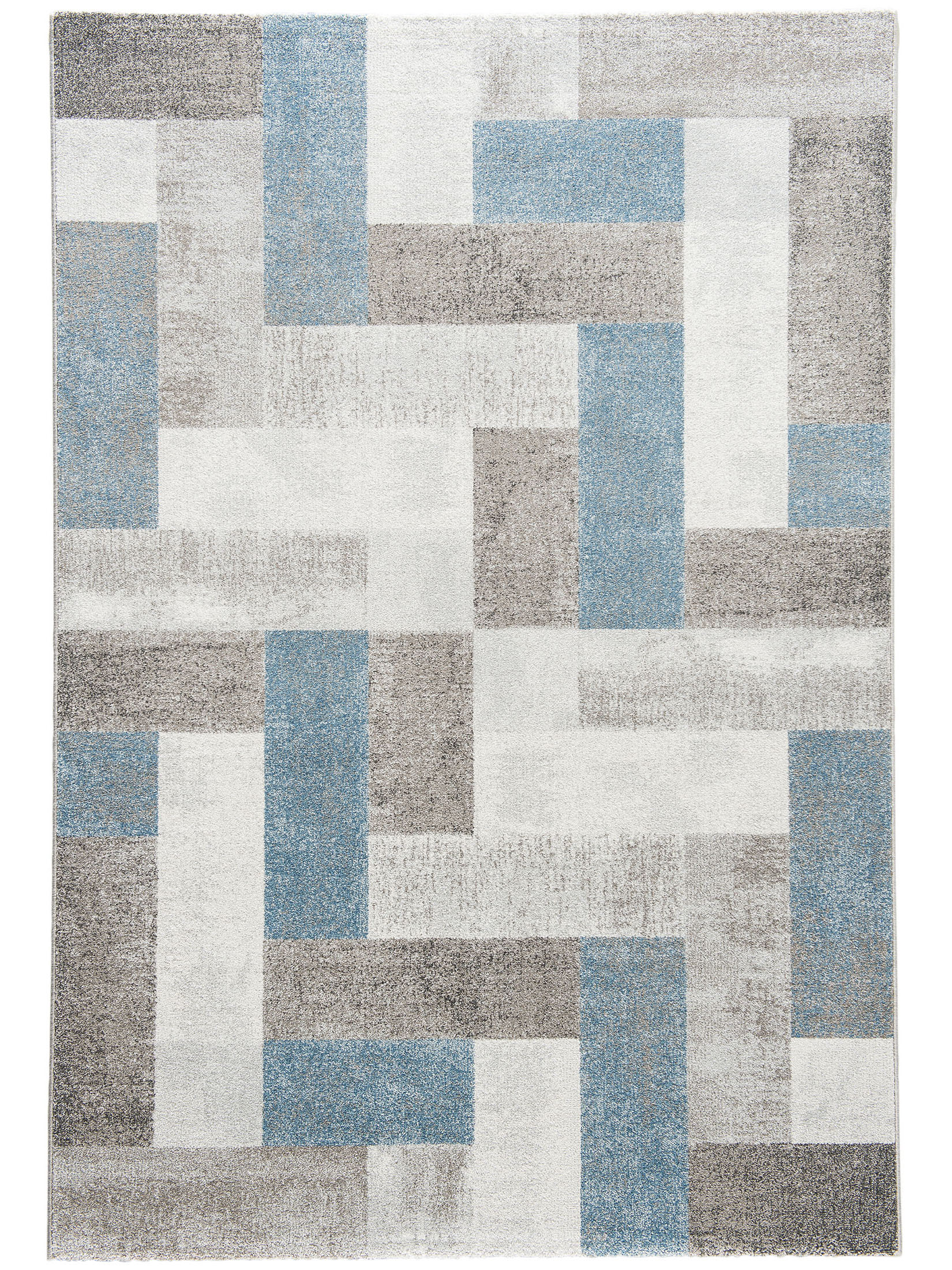 Urban Maze Moderner Teppich, Blue Avenue