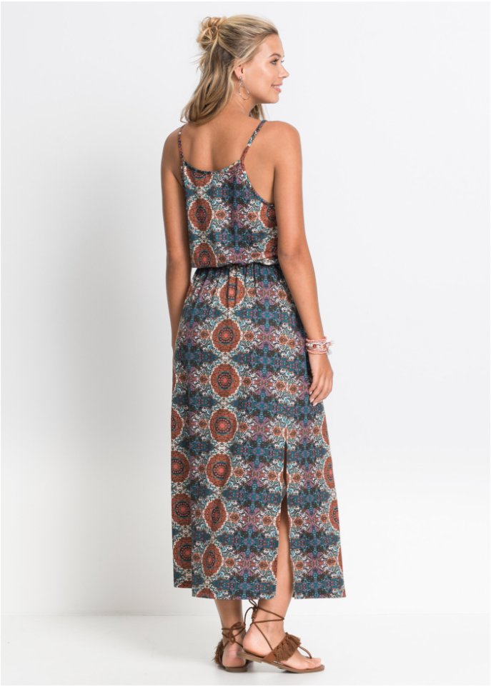 Maxikleid mit Seitenschlitzen