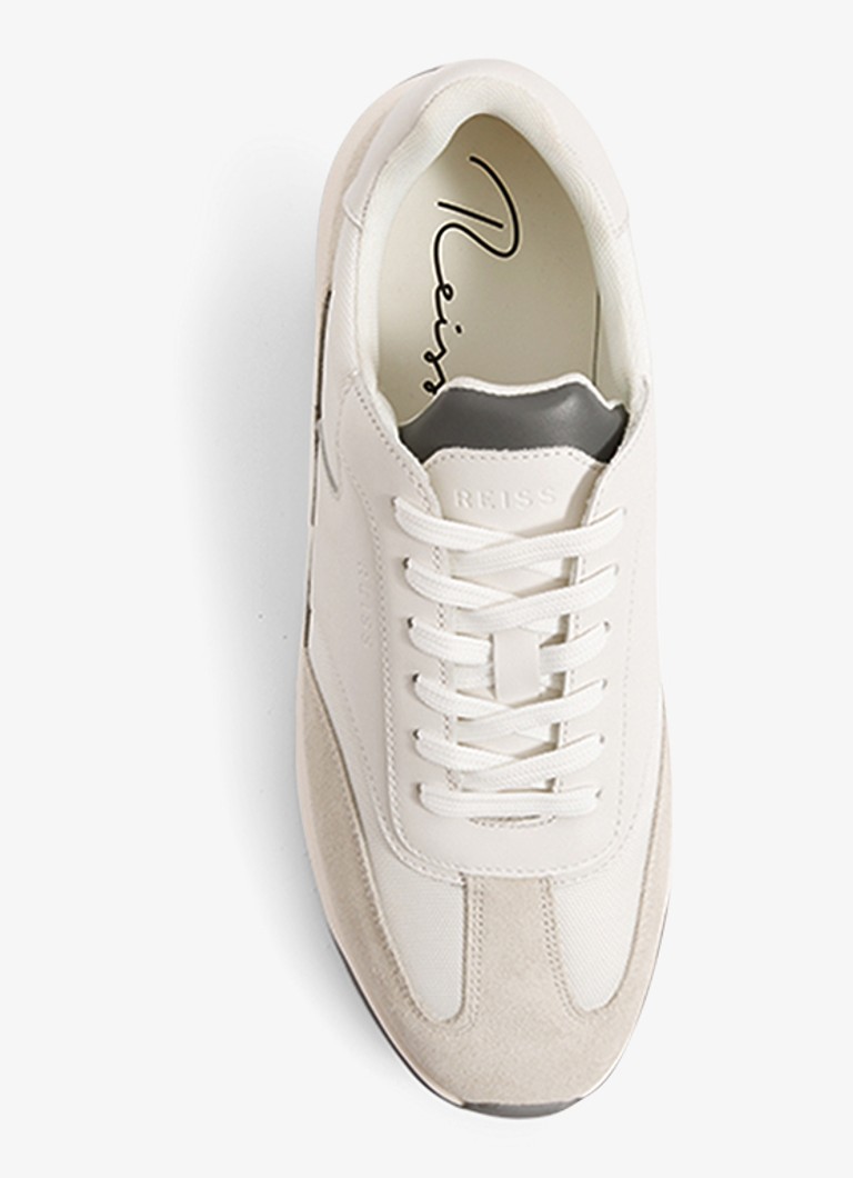 Sneakersy Reiss Emmett z siateczki ze wstawkami ze zamszu i skóry.