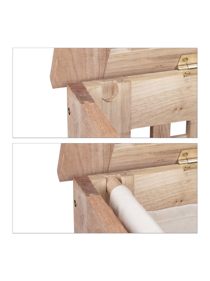 relaxdays Wäschetruhe in Natur günstig kaufen onesize