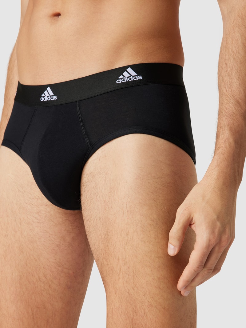 Trunks mit Label-Schriftzug im 3er-Pack in schwarz