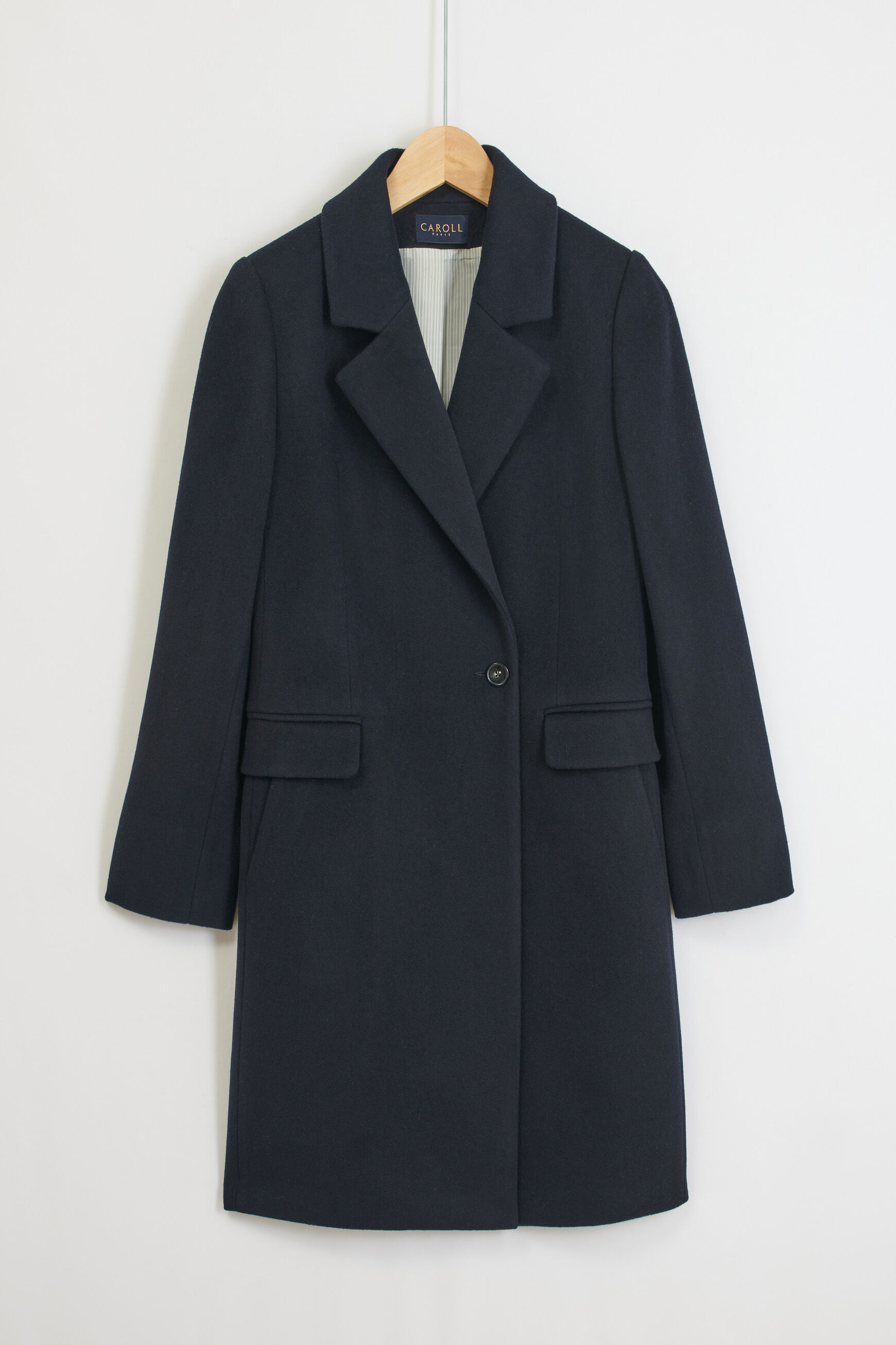 manteau norton bleu marine femme