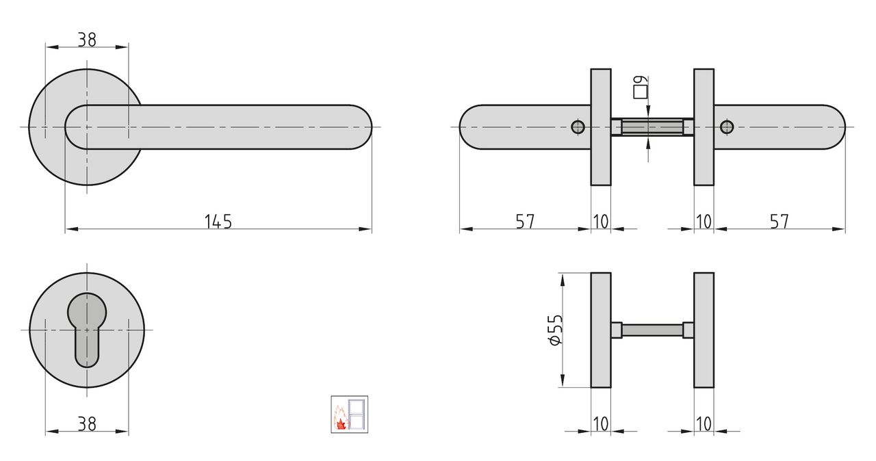 Basi FS-Rosetten-Garnitur - ZT/FS 2150